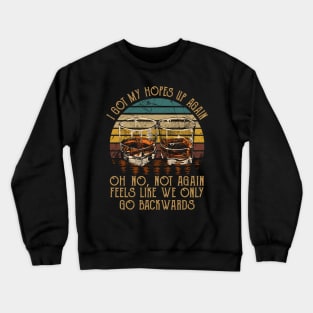 We're On The Borderline Caught Between The Tides Of Pain And Rapture Whisky Mug Crewneck Sweatshirt